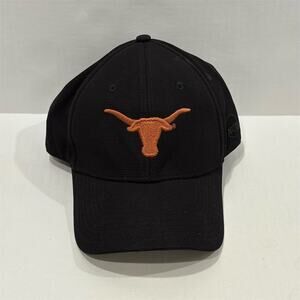 Texas Longhorns Hat Unisex Adult One Size Black Adjustable Strapback Cap